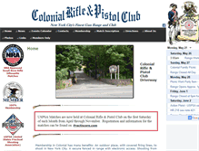Tablet Screenshot of colonialrifleandpistolclub.com